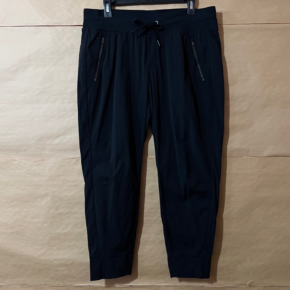Athleta | Trekkie North Jogger Pants Ripstop Pull-On Pant Black Size 14 Petite